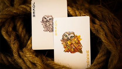 Forest elf Owl Playing Cards