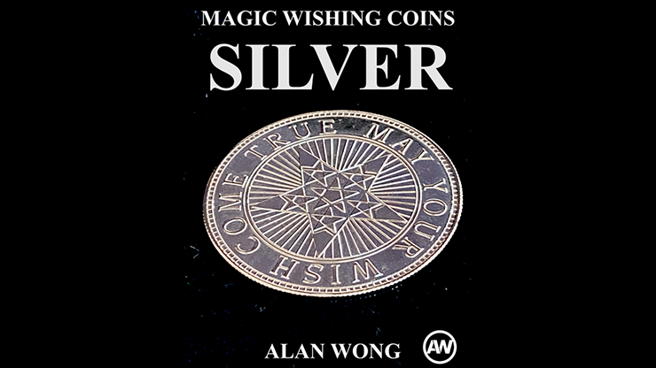 Pièces de vœux magiques en argent (12 pièces) par Alan Wong - Astuce