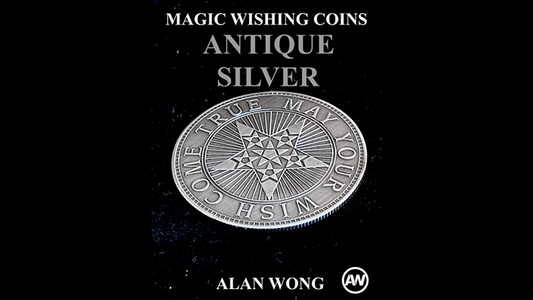 Magic Wishing Coins Antique Silver (12 Coins) by Alan Wong - Trick - Wizard Magic Shop