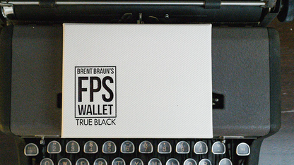 FPS Wallet True Black Leather (Gimmicks and Online Instructions) by Magic Firm - Trick