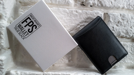 FPS Wallet True Black Leather (Gimmicks and Online Instructions) by Magic Firm - Trick - Wizard Magic Shop