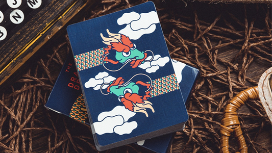 The Dragon (Blue Gilded) Playing Cards alternate view - Wizard Magic Shop
