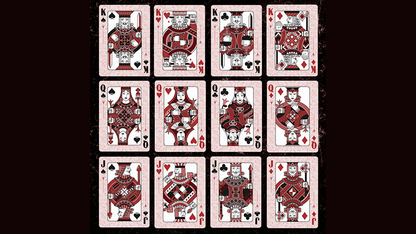 Grand Tulip Red Gilded Playing Cards