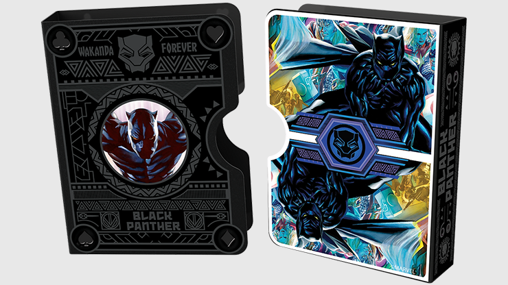 Cartes à jouer Marvel Black Panther (plus garde-cartes)