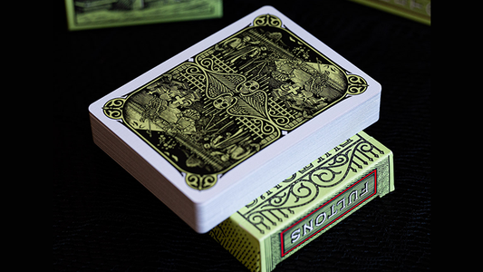 FULTON'S Day Of The Dead Green Edition Playing Cards alternate view - Wizard Magic Shop