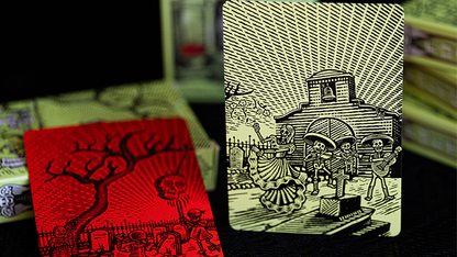 Cartes à jouer FULTON'S Day Of The Dead Green Edition