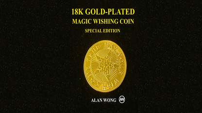 18K Gold Plated Magic Wishing Coin by Alan Wong - Trick