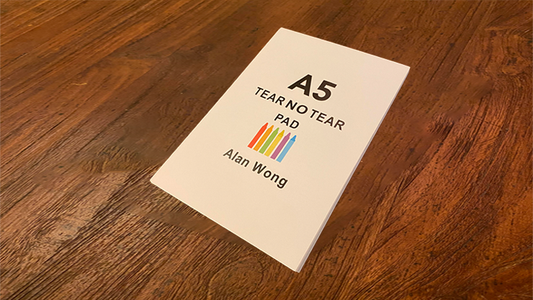 No Tear Pad (Medium, 6"x8", Tear/No Tear Alternating) by Alan Wong - Trick - Wizard Magic Shop