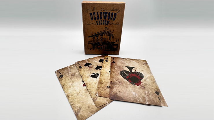 Cartes à jouer Deadwood Marked (Blue) par Matthew Wright et Mark Bennett 