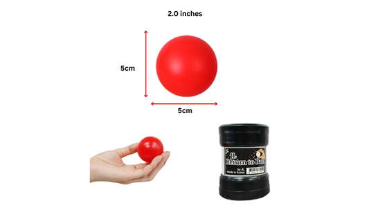Return Ball (Red, 2") by JL Magic - Wizard Magic Shop