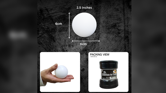 Return Ball (White, 2.5") by JL Magic - Wizard Magic Shop