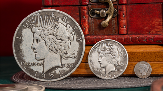 Mini Peace Dollar (Pack of 5 coins) by N2G - Wizard Magic Shop