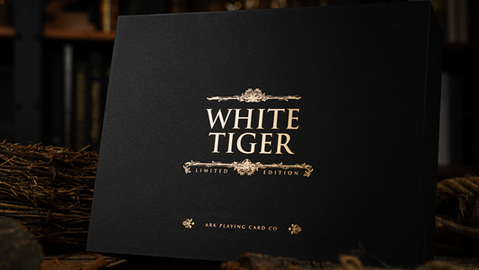 Coffret Tigre Blanc Or Noir par Ark Playing Cards