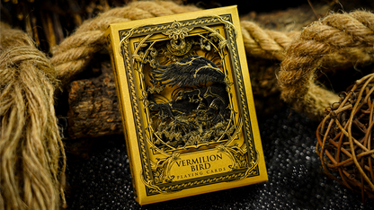 Juego de caja Vermilion Bird Black Gold de Ark Playing Cards