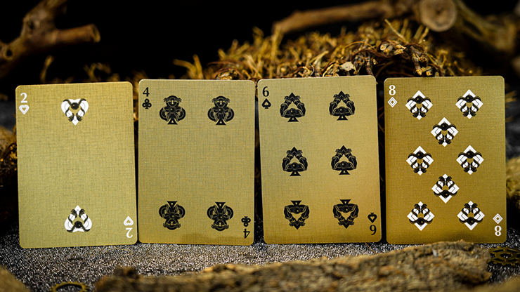 Juego de caja Vermilion Bird Black Gold de Ark Playing Cards