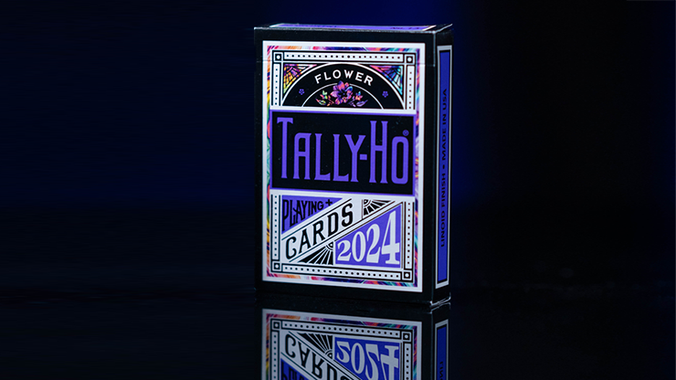 Cartes à jouer Tally-Ho 2024 (fleur) par US Playing Card Co