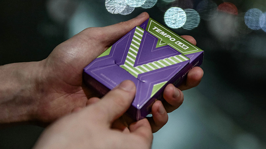 Tempo-Lab Purple Playing Cards - Wizard Magic Shop