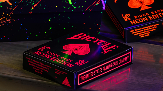 Bicycle Star-Fire Pink Neon Playing Cards - Wizard Magic Shop