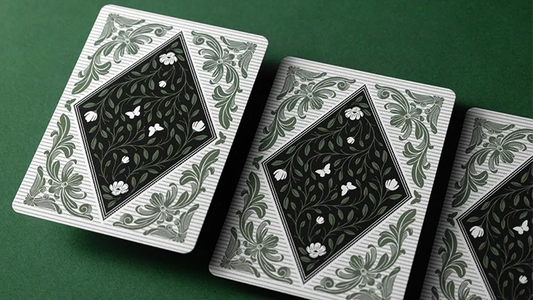 Magnolia White Playing Cards alternate view - Wizard Magic Shop