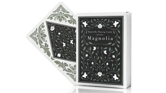 Magnolia White Playing Cards - Wizard Magic Shop