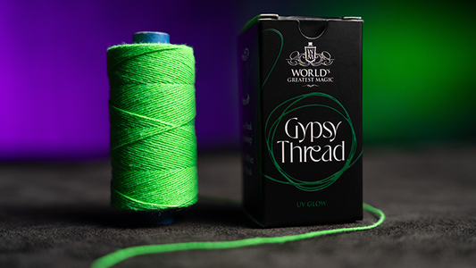 WGM UV GLOW GYPSY THREAD GREEN REFILL SPOOL by Murphy's Magic - Trick - Wizard Magic Shop