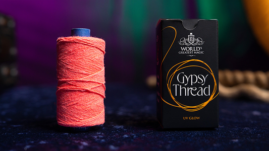WGM UV GLOW GYPSY THREAD ORANGE REFILL SPOOL by Murphy's Magic - Trick - Wizard Magic Shop