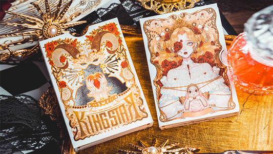 Silence V3 (White) Playing Cards by KING STAR - Wizard Magic Shop
