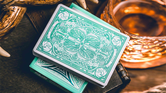 Sanctuary (Cyan) Playing Cards alternate view - Wizard Magic Shop