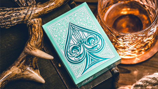 Sanctuary (Cyan) Playing Cards - Wizard Magic Shop