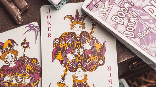 Boom (Purple) Playing Cards alternate view - Wizard Magic Shop