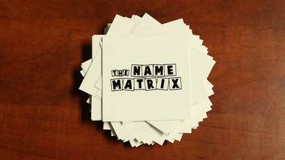 David Garrard and Jim Steinmeyer Present: Alan Wakeling's Name Matrix