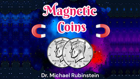 Magnetic Coins by Dr. Michael Rubinstein alternate view - Wizard Magic Shop