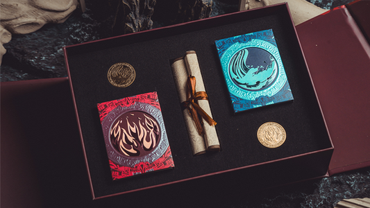 Atlantis (Water and Fire) Limited Gilded 2 Decks Set Playing Cards alternate view - Wizard Magic Shop