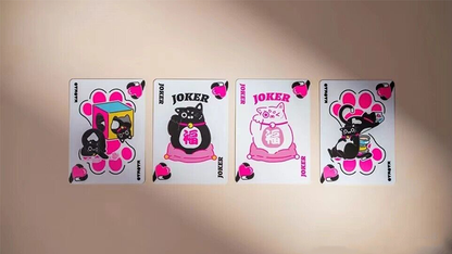 Naipes Bicycle Cat (rosa) de US Playing Card Co.