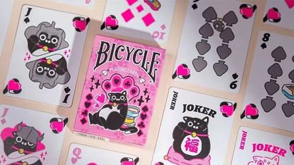 Naipes Bicycle Cat (rosa) de US Playing Card Co.