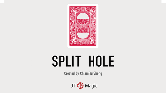 Split Hole (Red) by Chiam Yu Sheng and JT Magic alternate view - Wizard Magic Shop