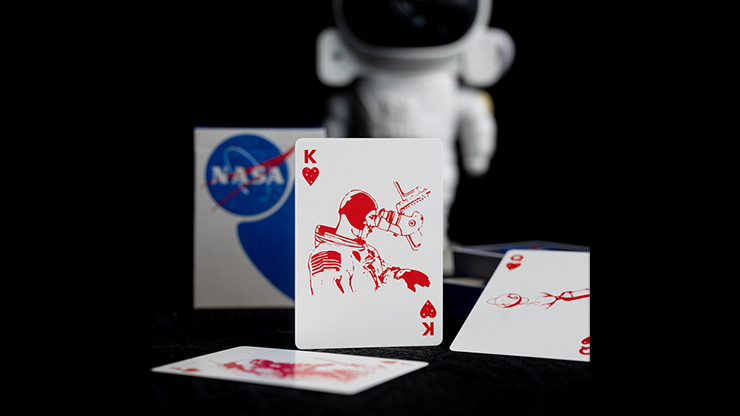 Jeu De Cartes Logo de boulettes de viande en aluminium de la NASA