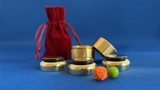 Three Shell Game (Brass) by Leo Smetsers - Wizard Magic Shop