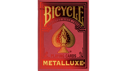 Cartes à jouer rouges Bicycle Metalluxe par US Playing Card Co.