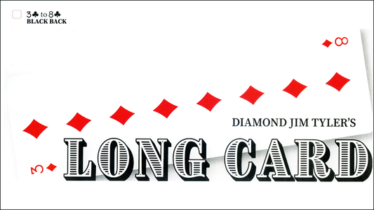 Long Card (Black) by Diamond Jim Tyler - Wizard Magic Shop
