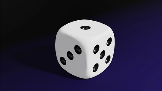Magnetic Die (White) by Iarvel Magic - Wizard Magic Shop