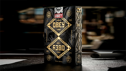 Obey Gold Edition Playing Cards by theory11 alternate view - Wizard Magic Shop