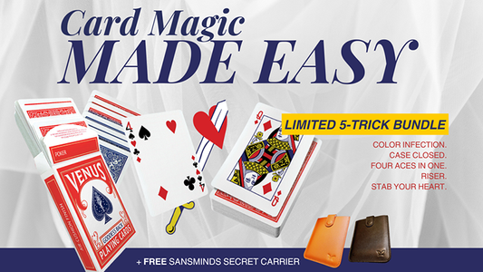 Card Magic Made Easy: Limited 5 - Trick Bundle (Black) by SansMinds - Wizard Magic Shop