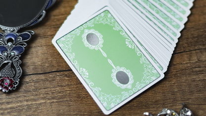 Reflections Epiphany (Green) Playing Cards by Emily Sleights