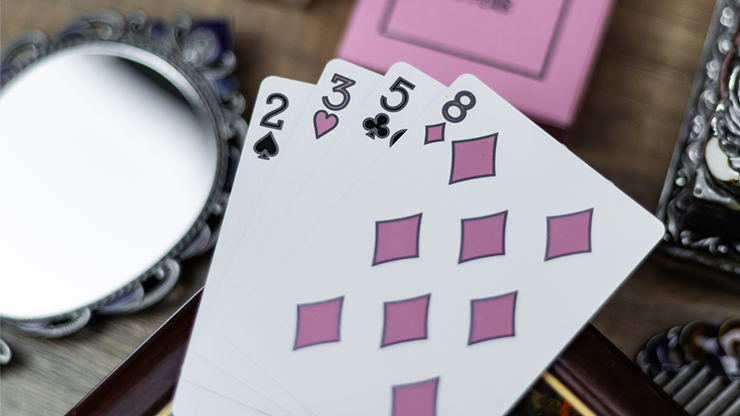 Reflections Ponder (Pink) Playing Cards by Emily Sleights