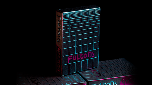 FULTONS Arcade TRON Edition Pink and Blue Foil Playing Cards - Wizard Magic Shop
