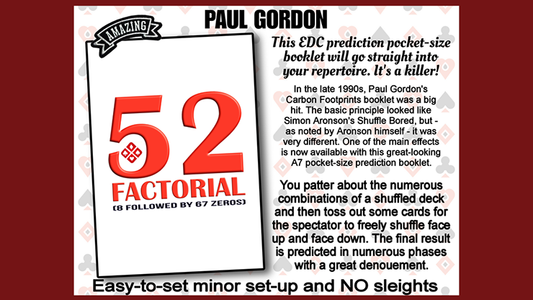 52 Factorial by Paul Gordon - Wizard Magic Shop