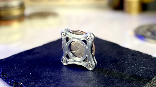 Coin Cage (Silver) by Paul Carnazzo alternate view - Wizard Magic Shop
