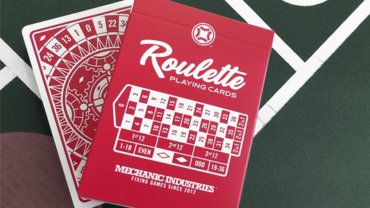 Roulette (Red) Playing Cards by Mechanic Industries - Wizard Magic Shop