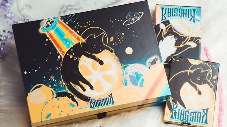 Space Cat V2 Collector's Box Set Playing Cards by King Star Default Title
